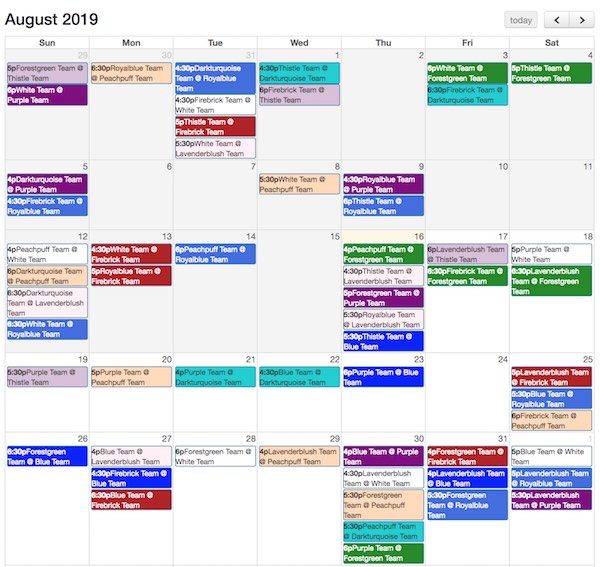 sport website builder for leagues teams and tournaments sports schedule generator